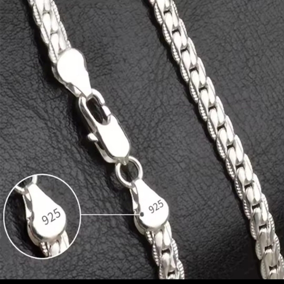 22" 925 Sterling Silver Chain Necklace - Picture 4 of 5